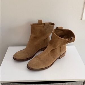 Tan Suede Ankle Boots